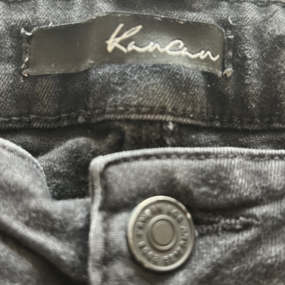 KanCan🖤Skinny Distressed Black JEANS Midrise with Stretch🌻9/28 - Picture 3 of 13